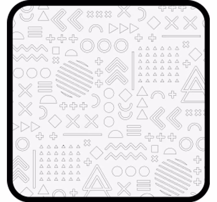 Sous verre motifs géométriques abstraits - TenStickers