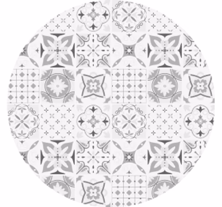 Sous verre arrangement floral géométrique - TenStickers