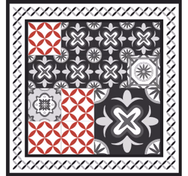 Sous verre collage de motifs géométriques - TenStickers