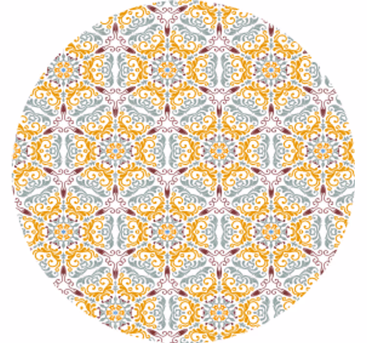 Sous verre composition florale intricate - TenStickers