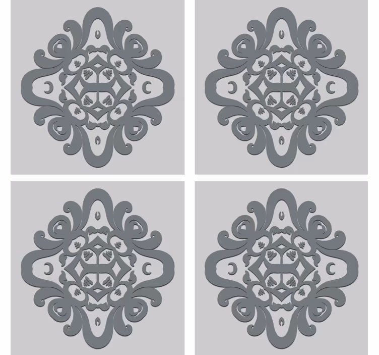 Sous verre motif à motif complexe - TenStickers