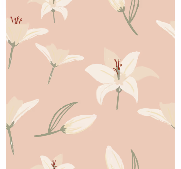 Sous verre bière Élément floral élégant - TenStickers