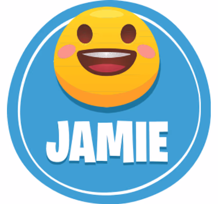 Sous verre personnalisable visage souriant - TenStickers