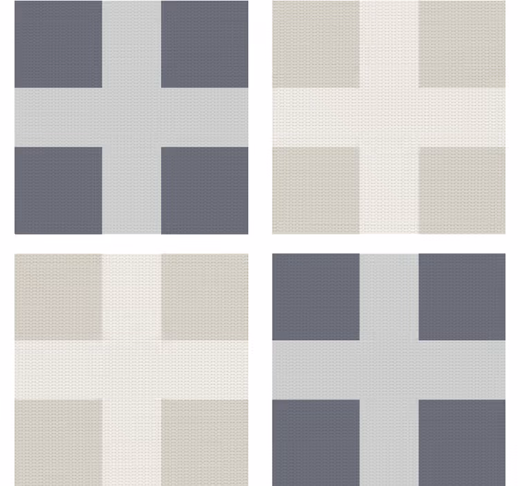 Dessous de verre drapeau moderne style tricot - TenStickers