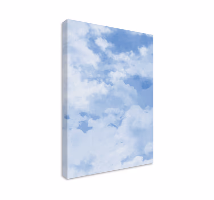 Tableau bleu texture douce ciel bleu - TenStickers