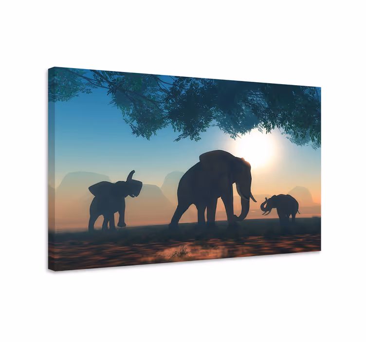 Tableau éléphants éléphant sauvage décoratif - TenStickers