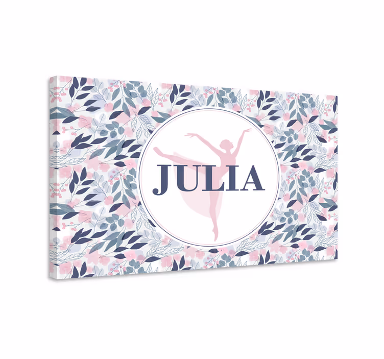 Tableau personnage art de ballerine personnalisé - TenStickers