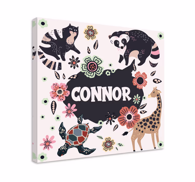 Tableau chambre enfant collage naturel personnalisé - TenStickers