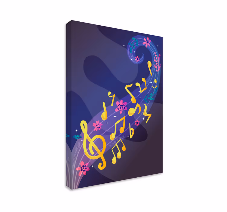 Tableau musique épanouissement mélodique - TenStickers