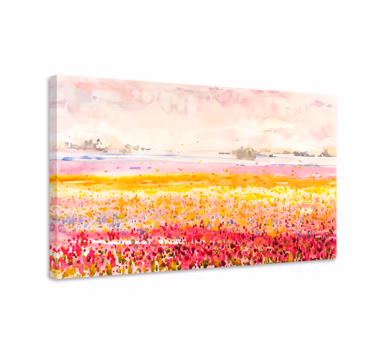 Tableau fleurs et plantes champ de fleurs bucoliques - TenStickers