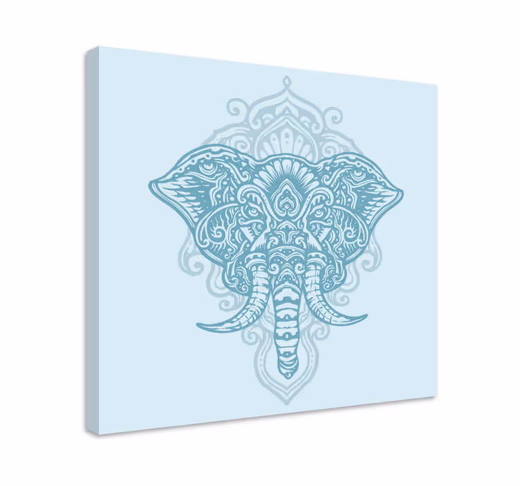 Tableau éléphants motif d'éléphant orné - TenStickers