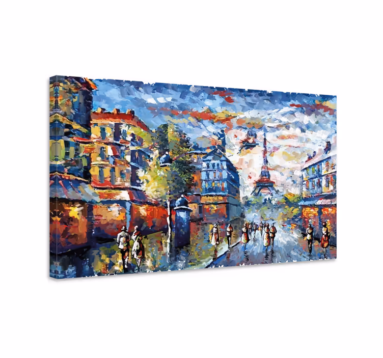Tableau villes et pays scène urbaine parisienne - TenStickers