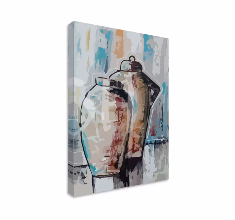 Tableau ornemental vases en terre cuite vintage - TenStickers