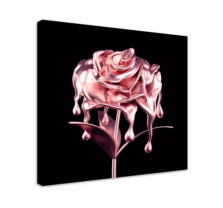 Tableau fleurs et plantes rose pâle fondant - TenStickers