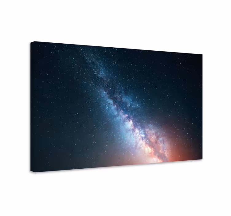 Tableau moderne étoile ciel bleu nuit - TenStickers