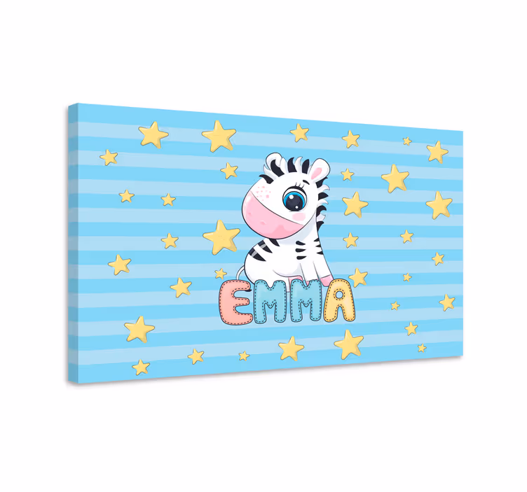 Tableau cerfs figurine zèbre adorable - TenStickers