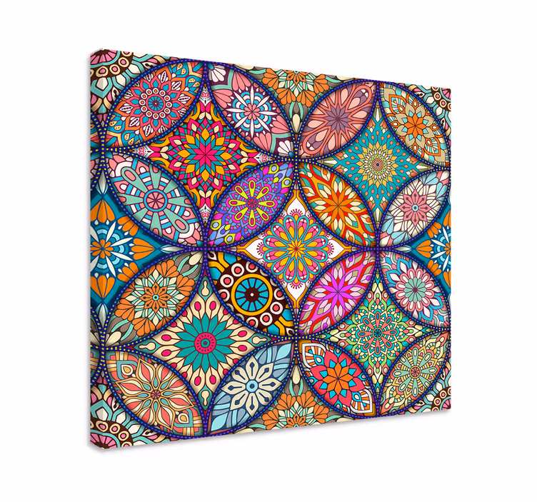 Tableau pour chambre mandalas multicolores - TenStickers