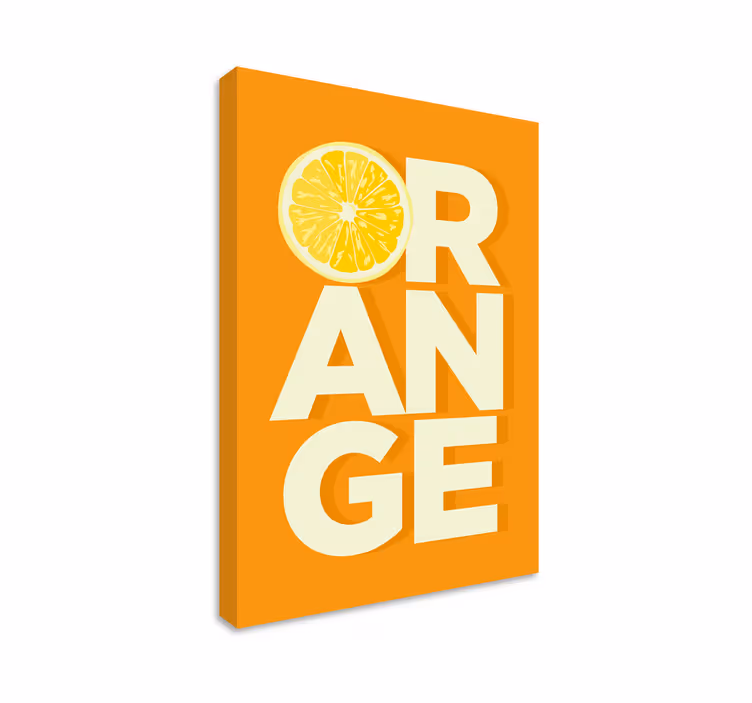 Tableau Texte orange tranché - TenStickers