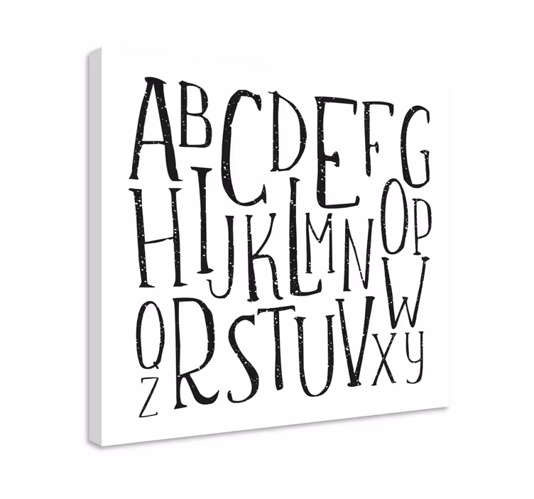 Tableau abc affichage de l'alphabet stylisé - TenStickers
