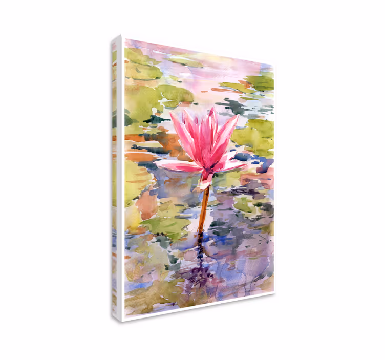 Tableau fleurs et plantes sérénité de la fleur de lys - TenStickers