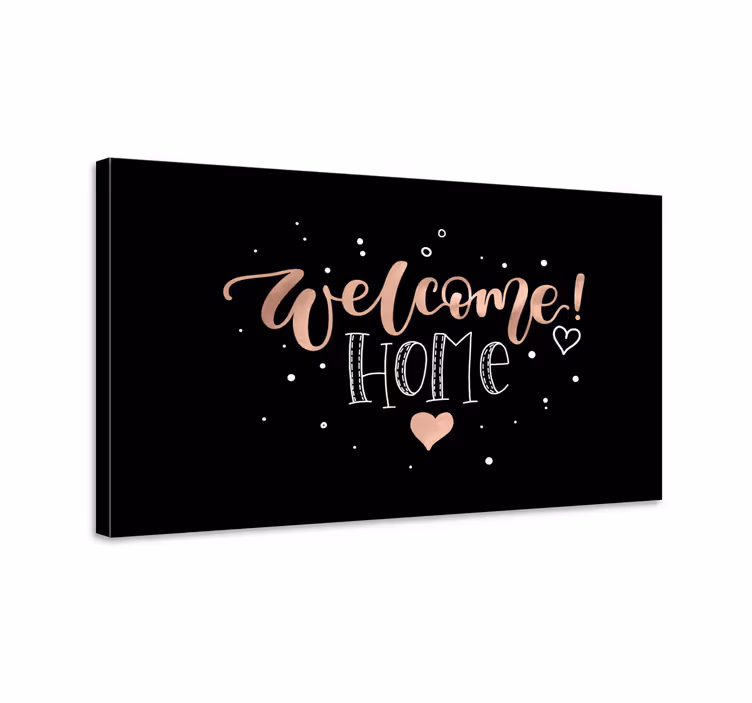 Tableau citation bienvenue à la maison étoilée - TenStickers