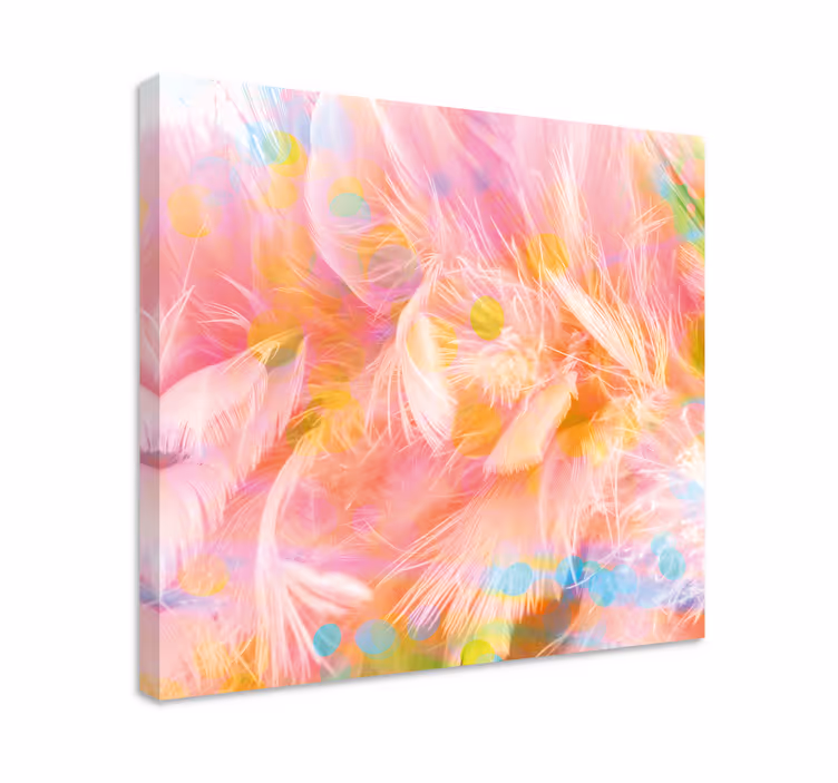 Tableau plumes motifs délicats de plumes - TenStickers