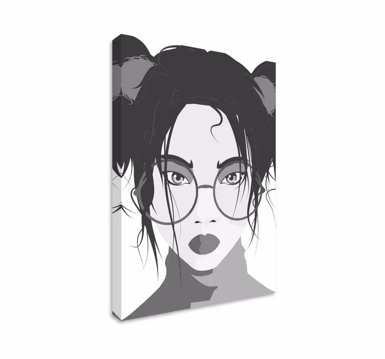 Tableau personnage femme jeune et Élégante - TenStickers
