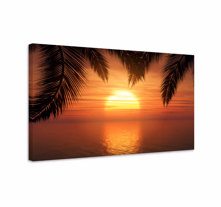 Tableau paysages crépuscule au-dessus de la mer - TenStickers