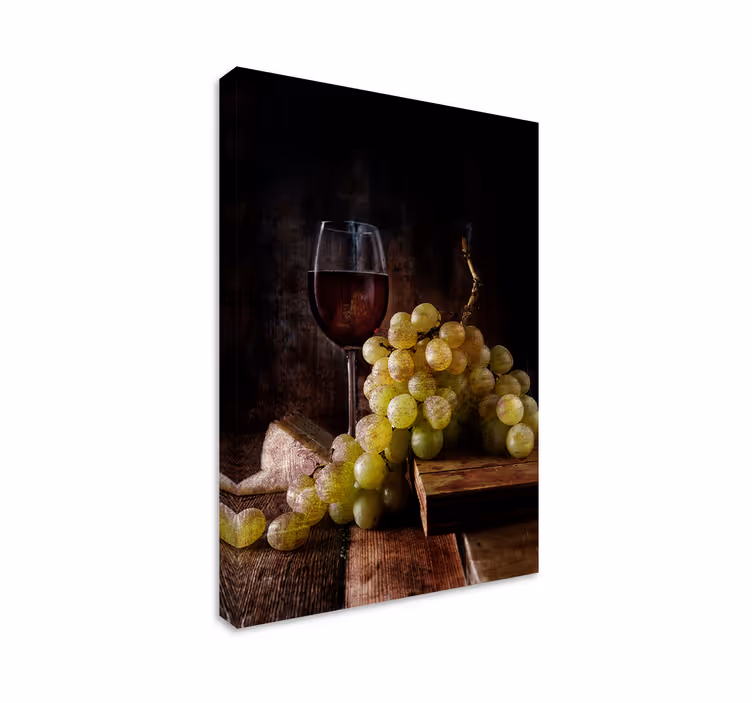 Tableau fruits grappe de raisins élégante - TenStickers