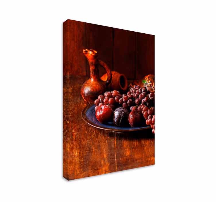 Tableau fruits raisins succulents et prunes - TenStickers