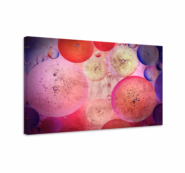 Tableau abstrait formation de motifs bulles - TenStickers
