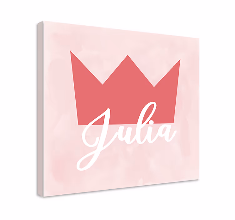 Tableau carte du monde personnalisation couronne julia - TenStickers