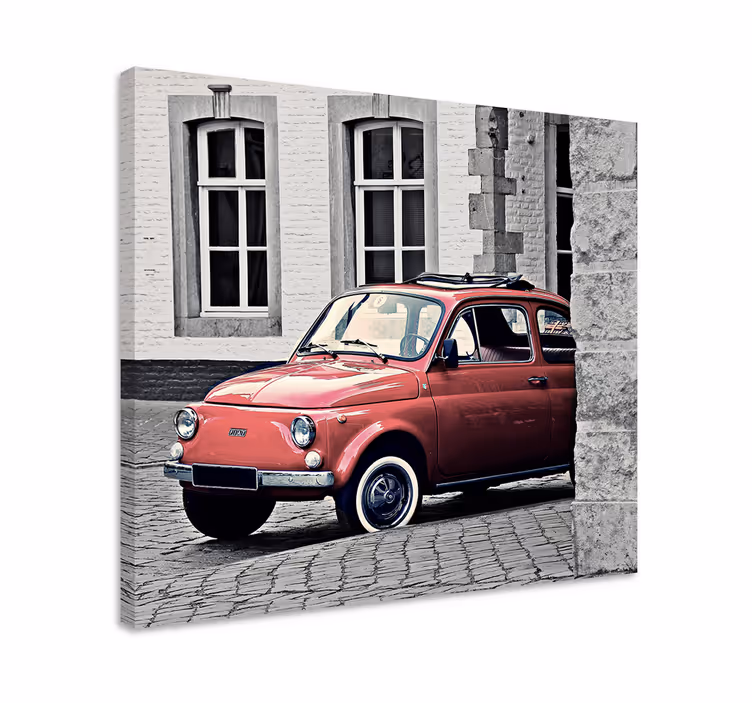Tableau vintage Vintage ancien plat 500 - TenStickers