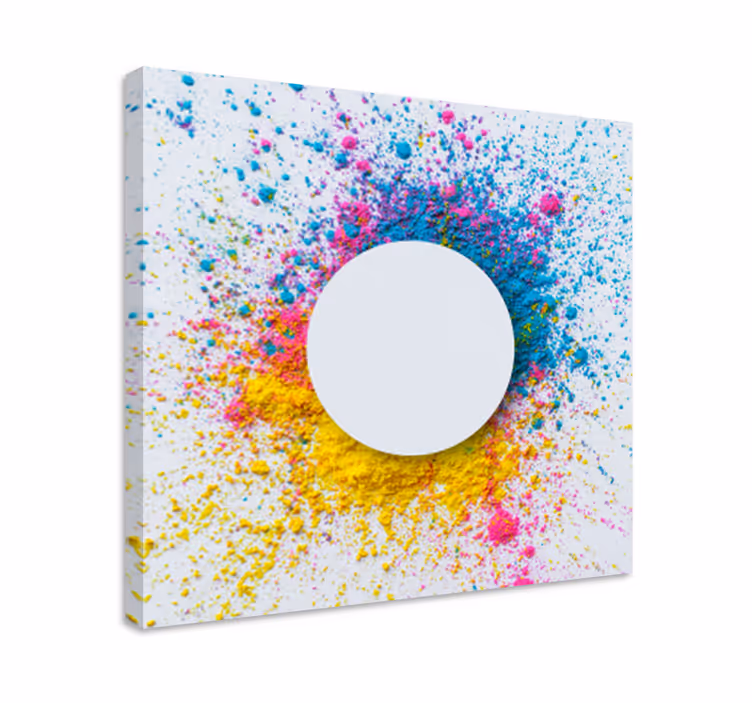 Tableau ornemental explosion de poudres colorées - TenStickers
