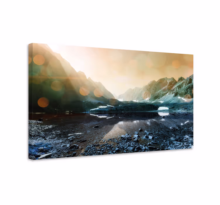 Tableau paysages reflets de montagnes - TenStickers