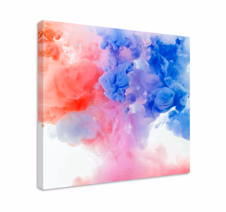 Tableau abstrait tourbillons de nuages colorés - TenStickers