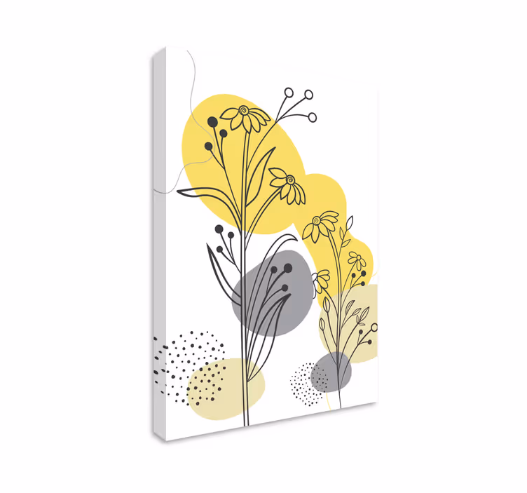 Tableau fleurs et plantes arrangement botanique orné - TenStickers