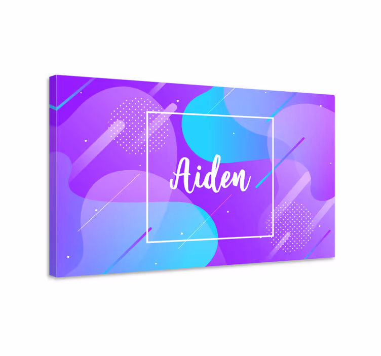 Tableau abc design de nom personnalisé - TenStickers
