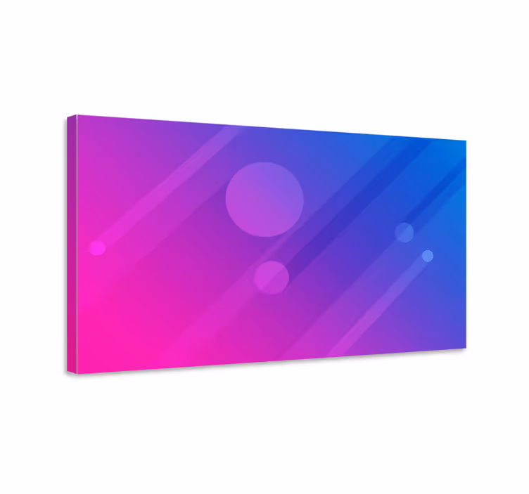 Tableau fruits design de cercles abstraits - TenStickers