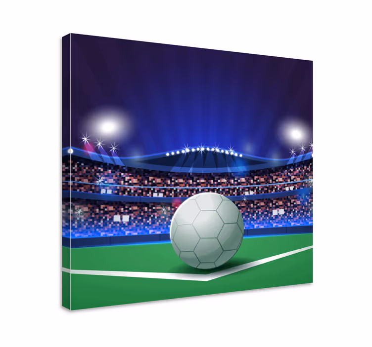 Tableau sports scène de stade de football - TenStickers