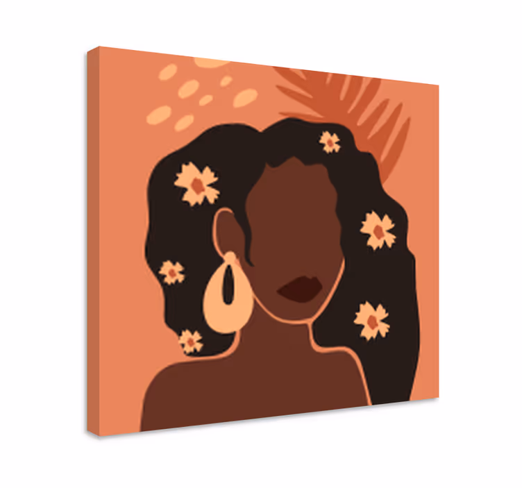 Tableau personnage silhouette femme Élégante - TenStickers