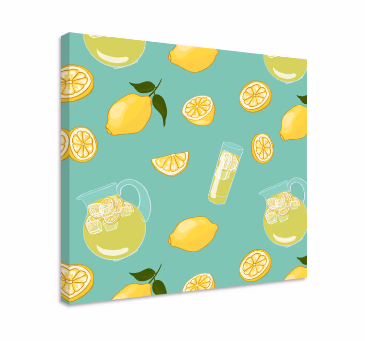 Tableau fruits illustration de limonade rafraîchissante - TenStickers