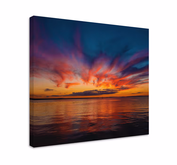 Tableau paysages reflets de coucher de soleil majestueux - TenStickers
