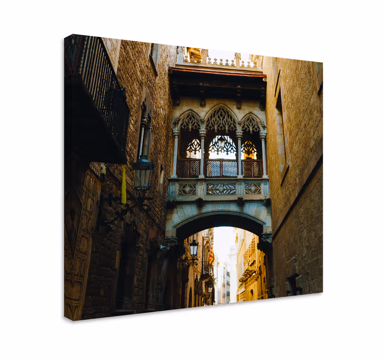 Tableau villes et pays vue sur l'arc gothique - TenStickers