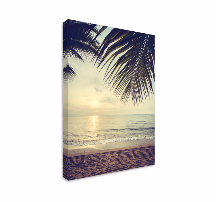 Tableau paysages coucher de soleil océan serein - TenStickers