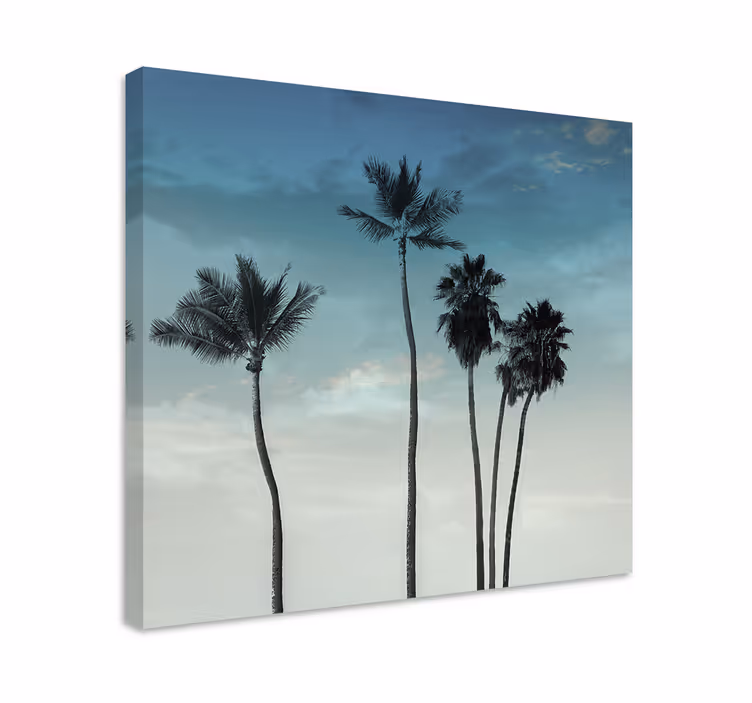 Tableau arbres silhouettes de palmier - TenStickers