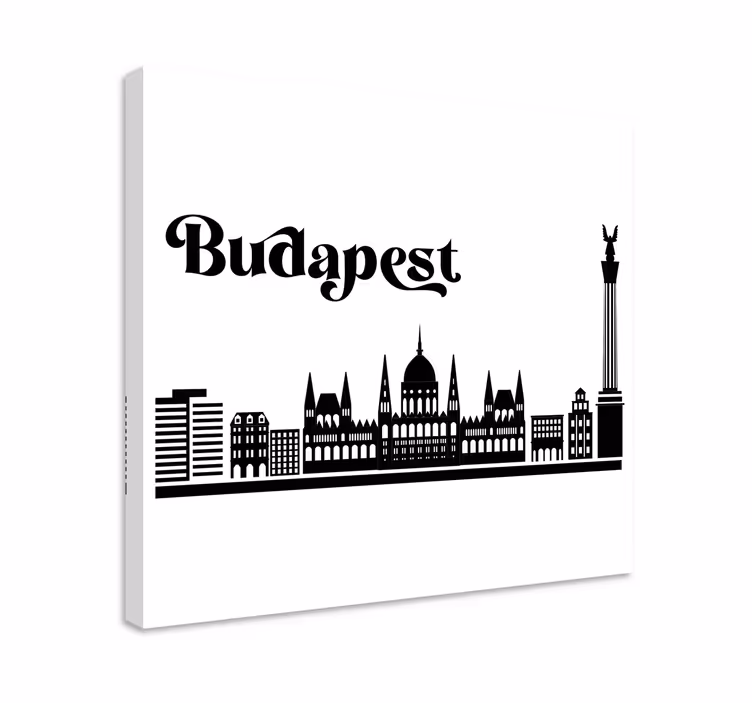 Tableau villes et pays budapest skyline - TenStickers