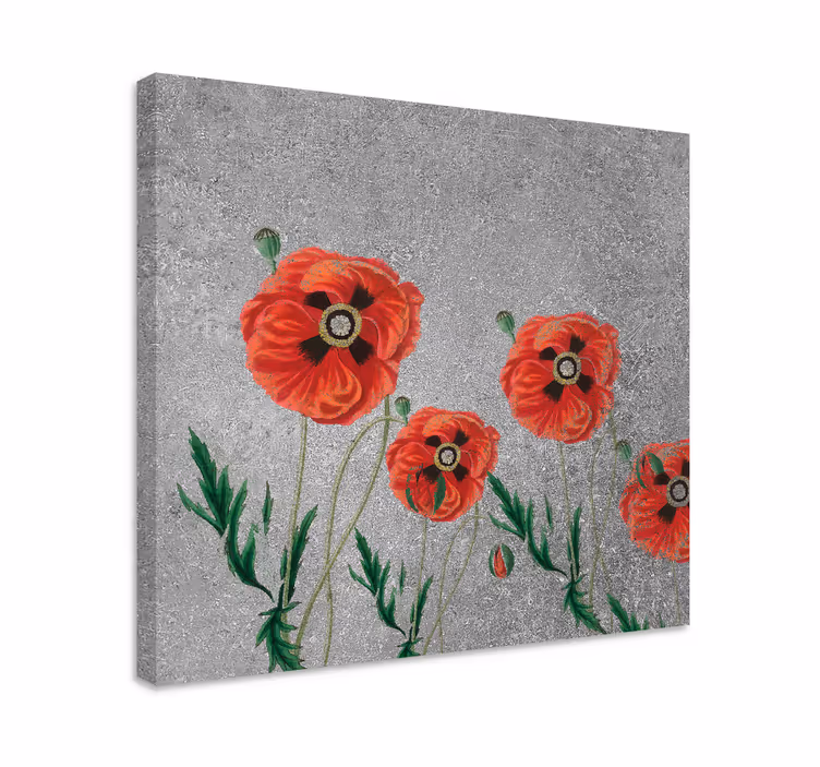 Tableau fleurs et plantes poppies éclatantes - TenStickers