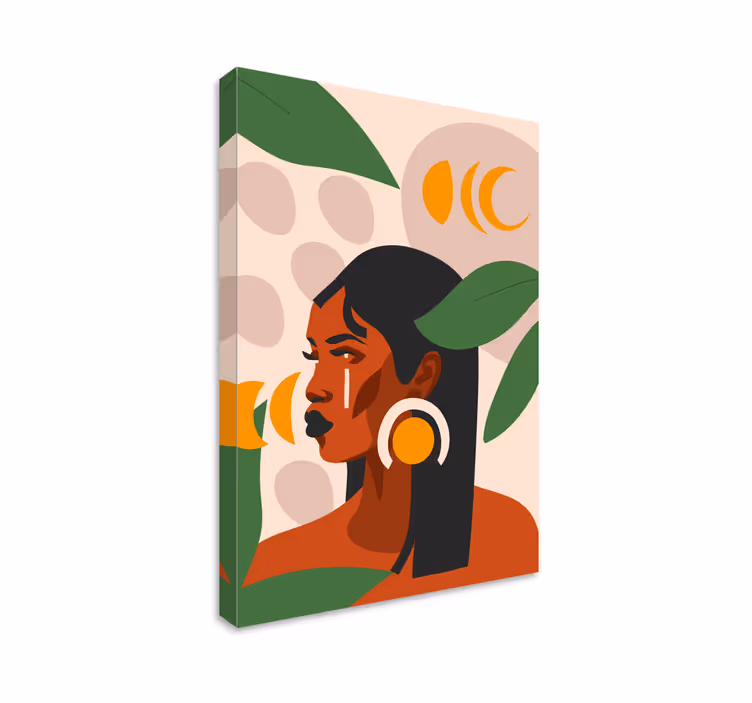 Tableau personnage portrait de femme stylée - TenStickers