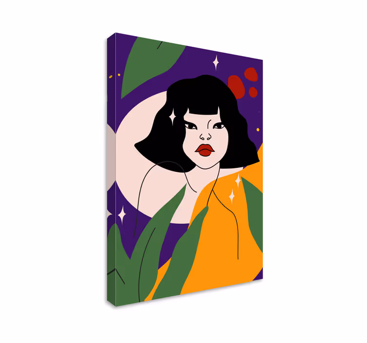 Tableau personnage art de portrait contemporain - TenStickers